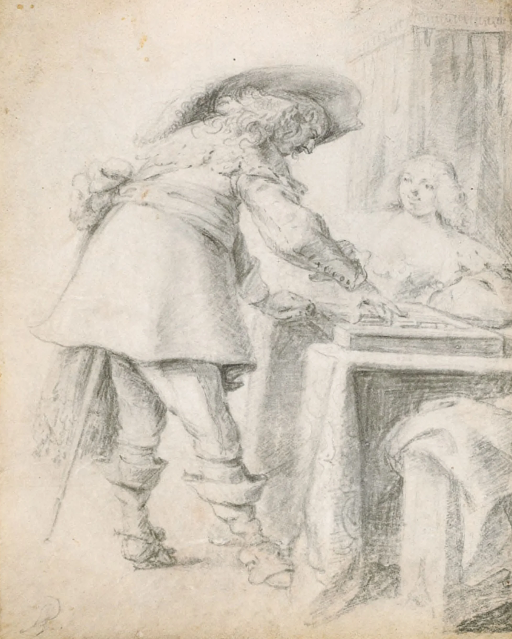 Anthonie Palamedesz.'s An Officer and a Woman Playing Tric-trac, c. 1635–1641